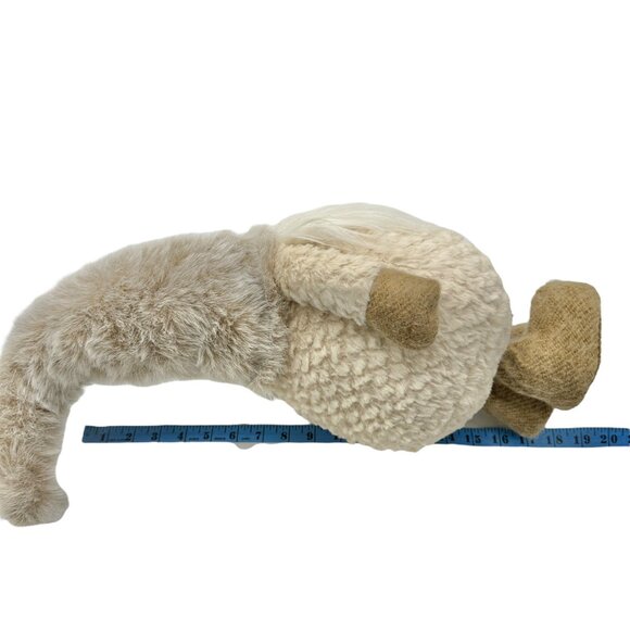 Set Of 2 Plush Nordic Gnome Decorations With Faux Fur Hats & Beards - Picture 7 of 12